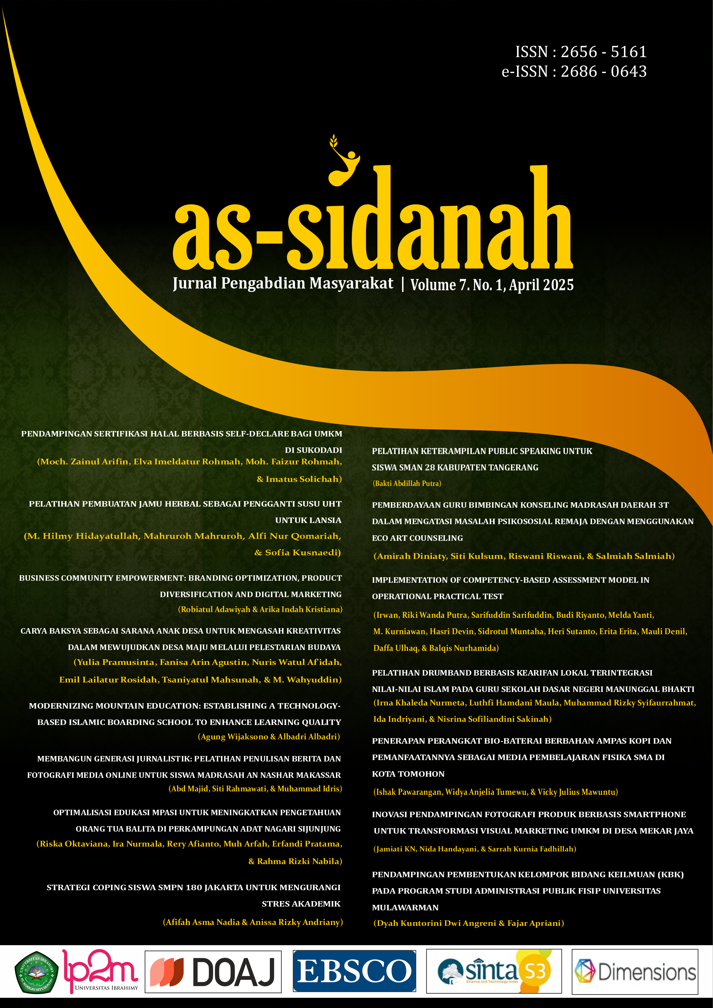 As-Sidanah: Jurnal Pengabdian Masyarakat