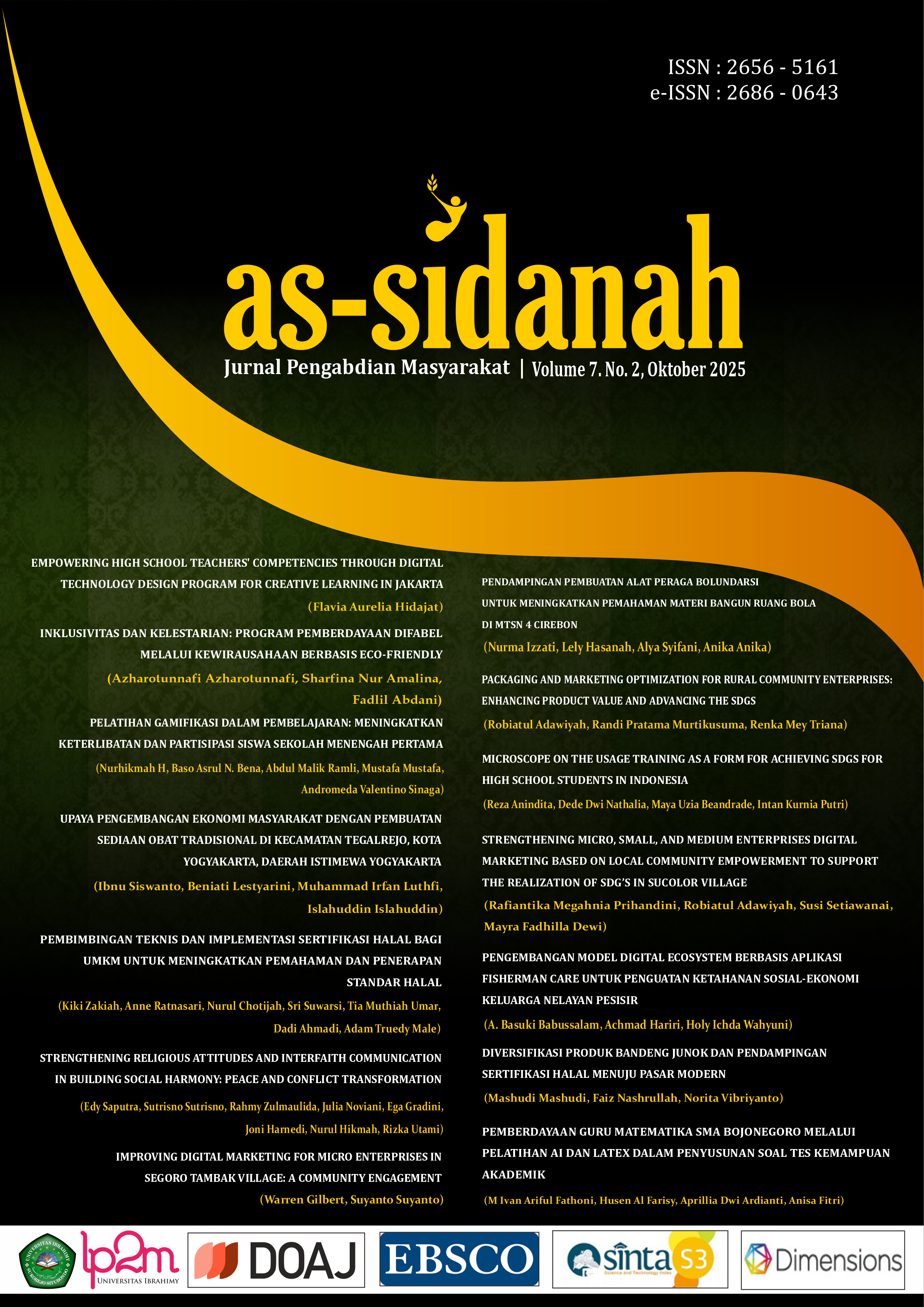 As-Sidanah: Jurnal Pengabdian Masyarakat