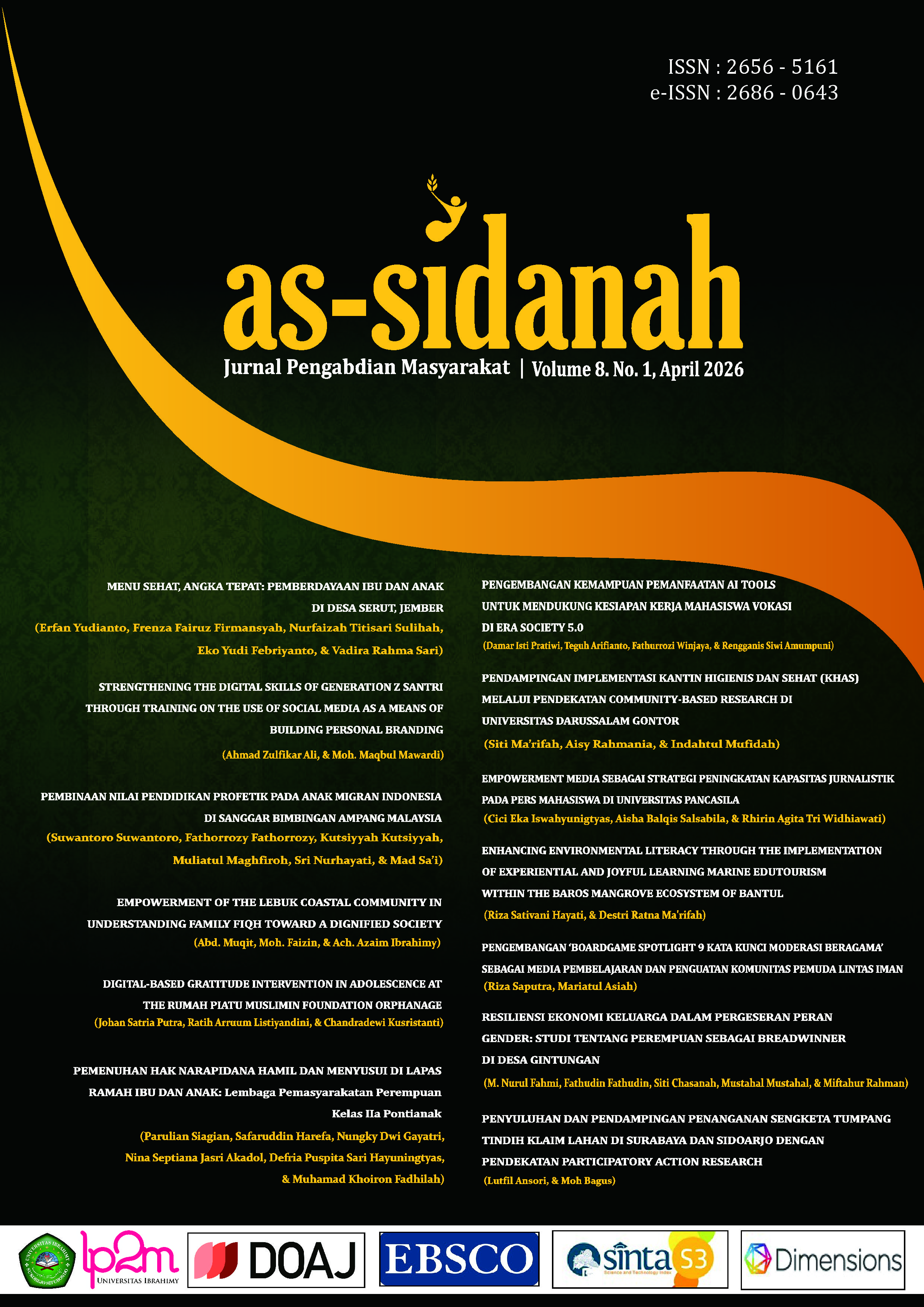 As-Sidanah: Jurnal Pengabdian Masyarakat