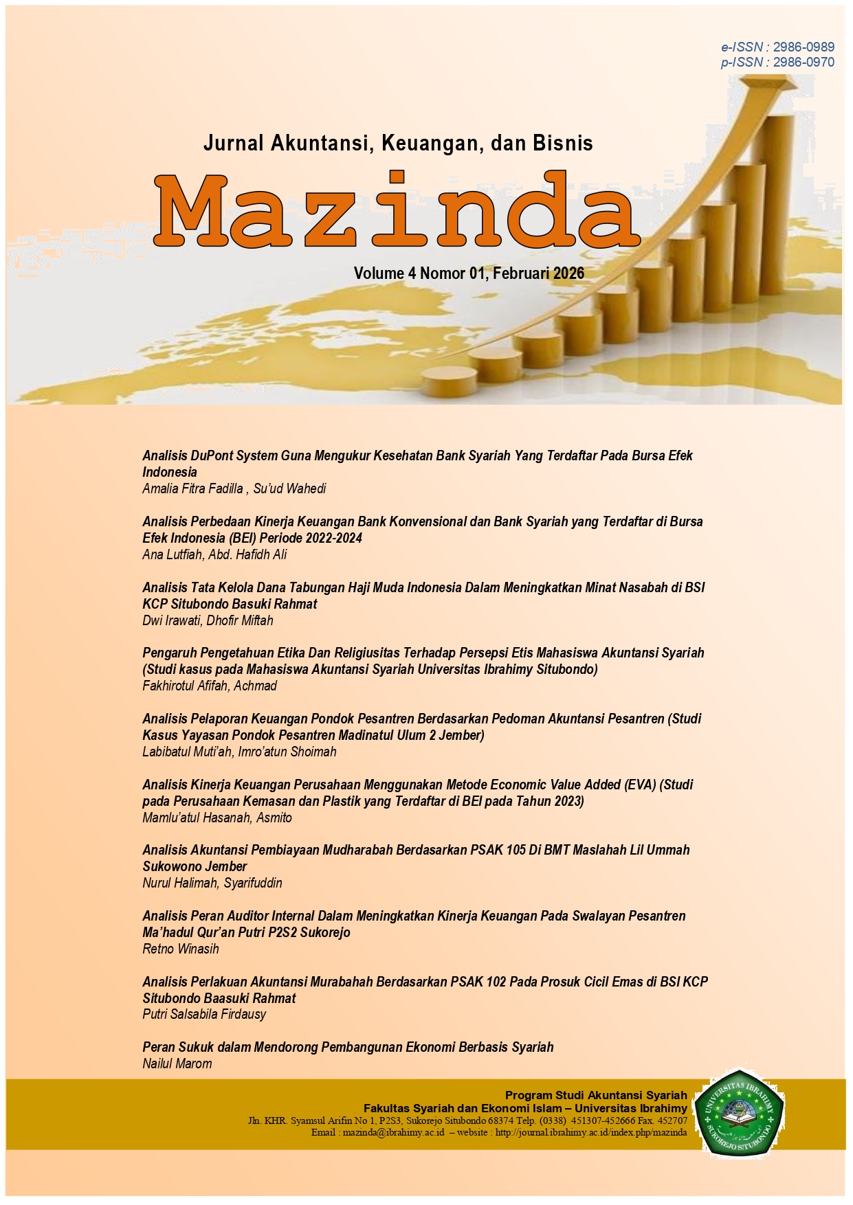 					View Vol. 4 No. 1 (2026): Mazinda : Jurnal Akuntansi, Keuangan, dan Bisnis 
				
