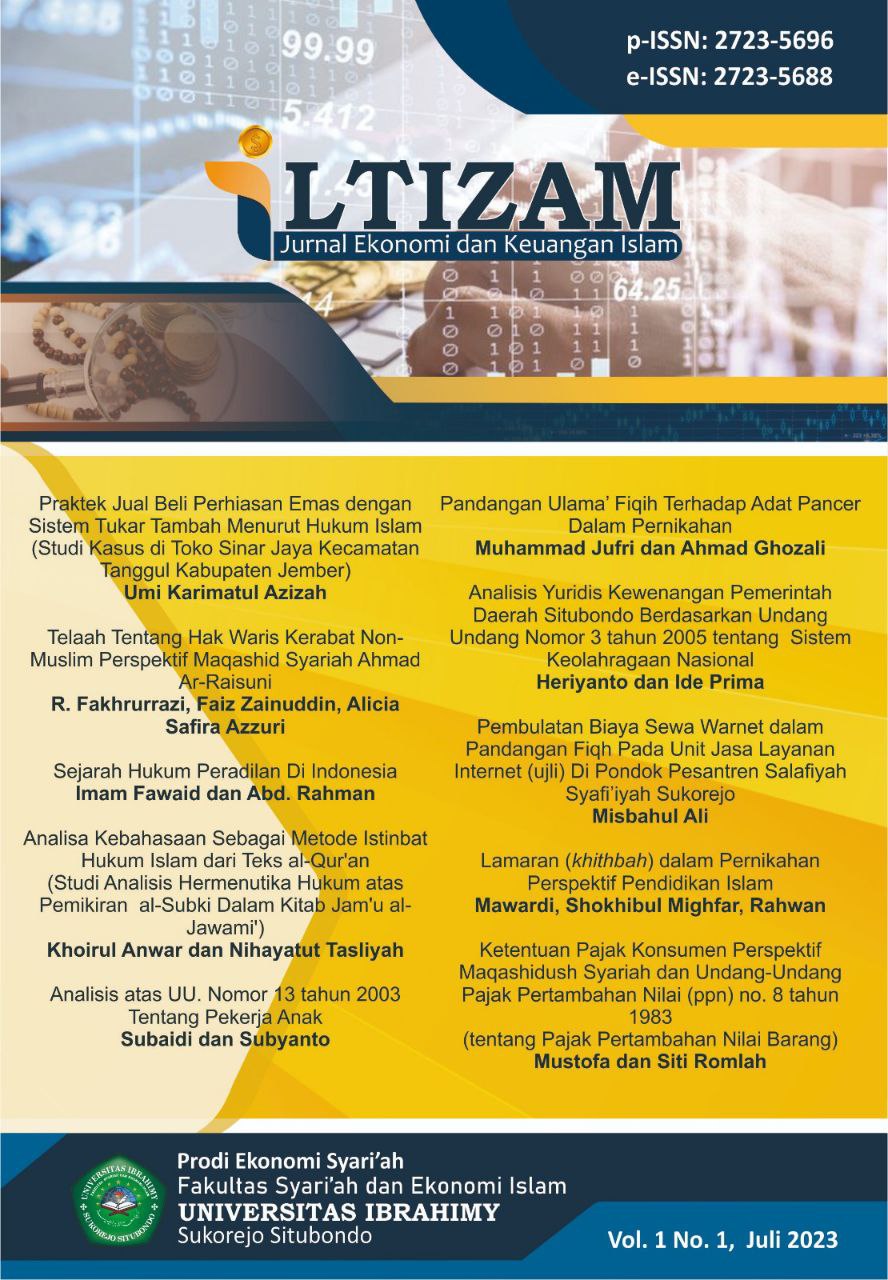 Iltizam : Jurnal Ekonomi dan Keuangan Islam