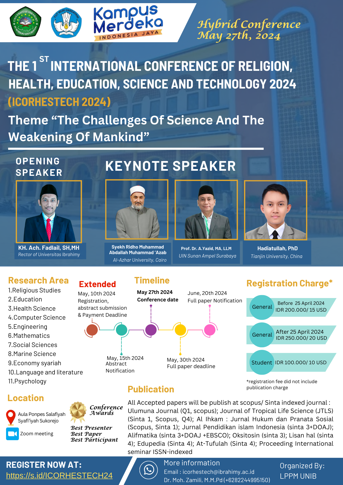 International Conference of Religion, Health, Education, Science and Technology